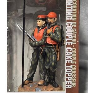 Outside Inside Hunting Couple Cake Topper Camo Blaze Orange Wedding Anniversary